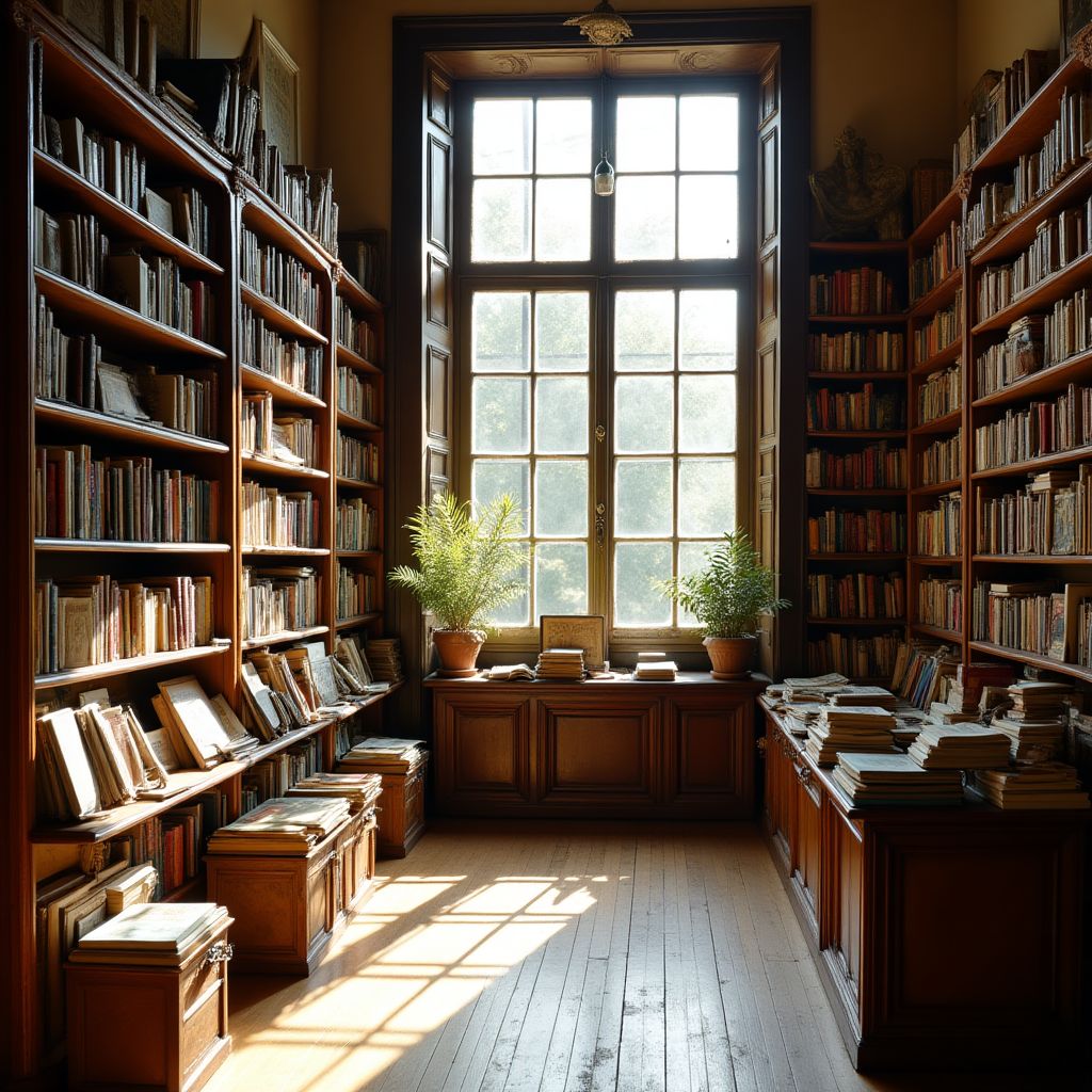 Intérieur de notre librairie littéraire